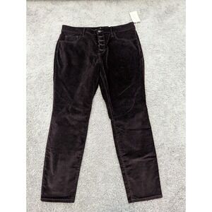 Universal Thread Pants Womens 16/33 Regular Skinny‎ Brown Corduroy Velvety